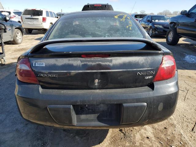 1B3ES56C05D233540 - 2005 DODGE NEON SXT BLACK photo 6