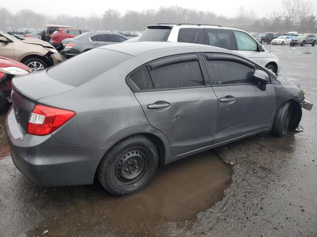 2HGFB2F56CH330715 - 2012 HONDA CIVIC LX GRAY photo 3