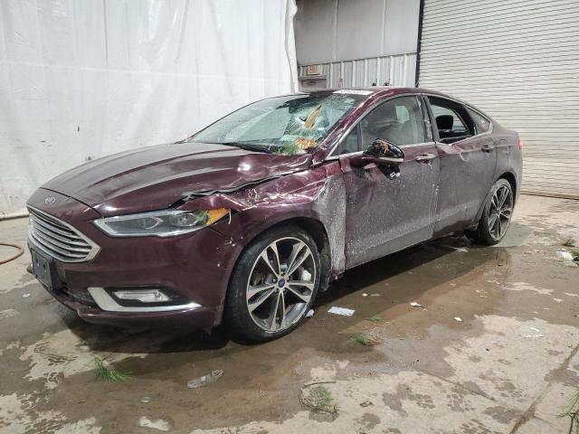 3FA6P0D98JR236529 - 2018 FORD FUSION TITANIUM/PLATINUM MAROON photo 1