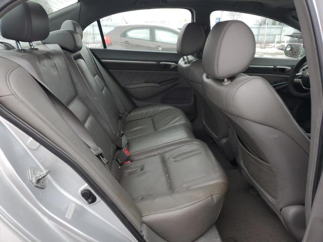 2HGFA16988H111469 - 2008 HONDA CIVIC EXL SILVER photo 10