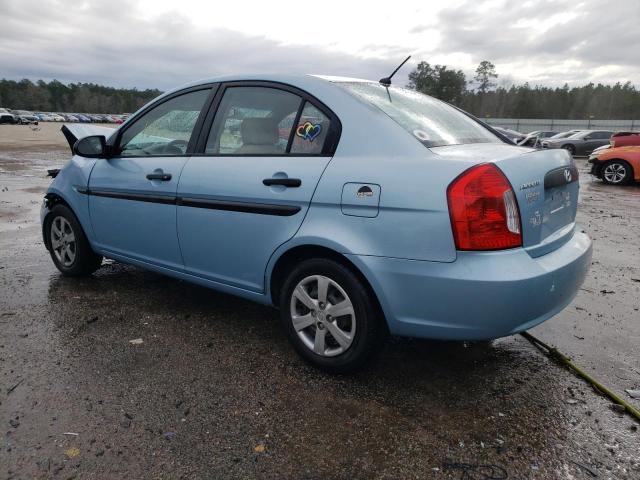 KMHCM46C59U316344 - 2009 HYUNDAI ACCENT GLS BLUE photo 2