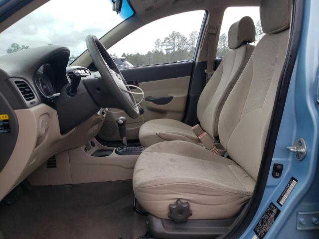 KMHCM46C59U316344 - 2009 HYUNDAI ACCENT GLS BLUE photo 7