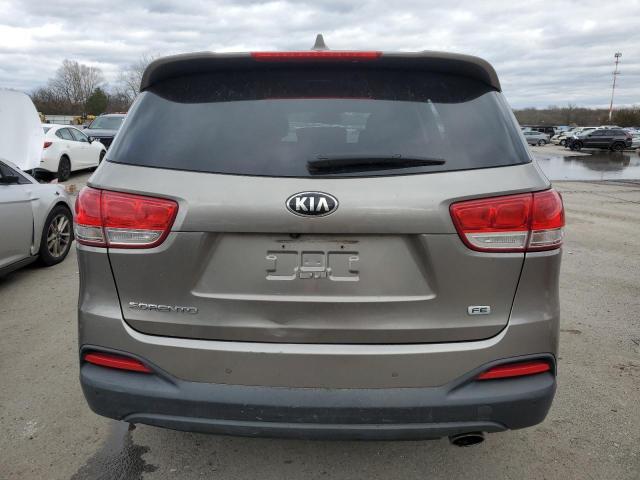 5XYPGDA55GG176915 - 2016 KIA SORENTO LX GRAY photo 6