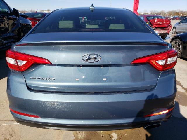 5NPE24AF1FH094539 - 2015 HYUNDAI SONATA SE BLUE photo 6