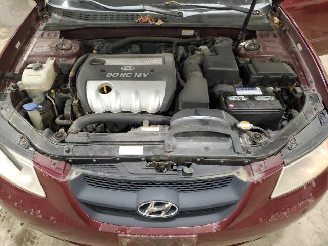 5NPET46C78H317178 - 2008 HYUNDAI SONATA GLS BURGUNDY photo 11