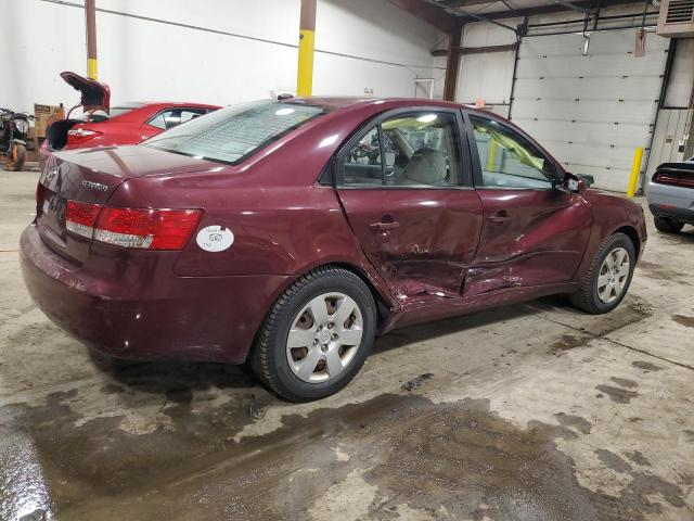 5NPET46C78H317178 - 2008 HYUNDAI SONATA GLS BURGUNDY photo 3