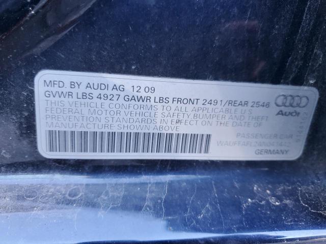 WAUFFAFL2AN041442 - 2010 AUDI A4 PREMIUM PLUS BLUE photo 12