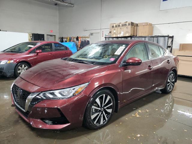 3N1AB8CV7NY295053 - 2022 NISSAN SENTRA SV BURGUNDY photo 1