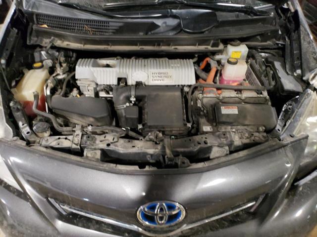 JTDZN3EU5D3236198 - 2013 TOYOTA PRIUS V GRAY photo 11