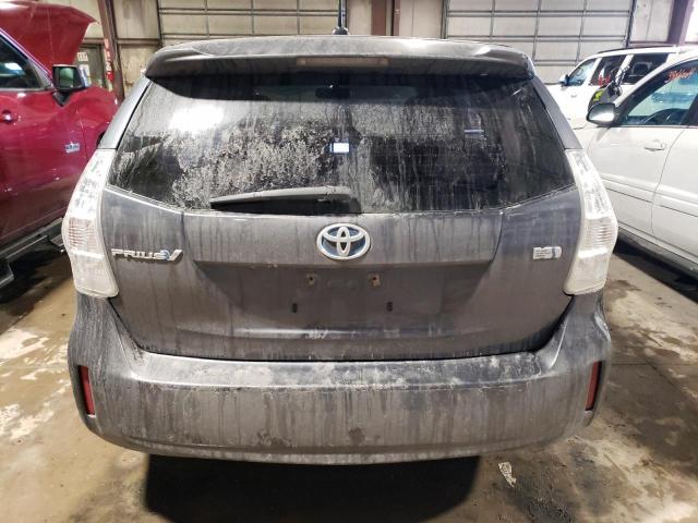 JTDZN3EU5D3236198 - 2013 TOYOTA PRIUS V GRAY photo 6