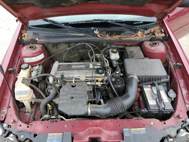 1G1ND52F95M205348 - 2005 CHEVROLET CLASSIC RED photo 11