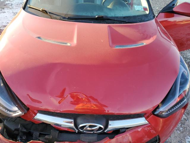 KMHTC6AD3CU058203 - 2012 HYUNDAI VELOSTER RED photo 11