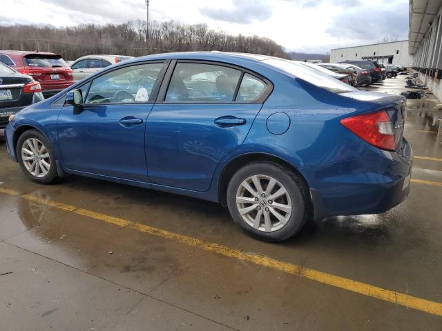 19XFB2F91CE036216 - 2012 HONDA CIVIC EXL BLUE photo 2