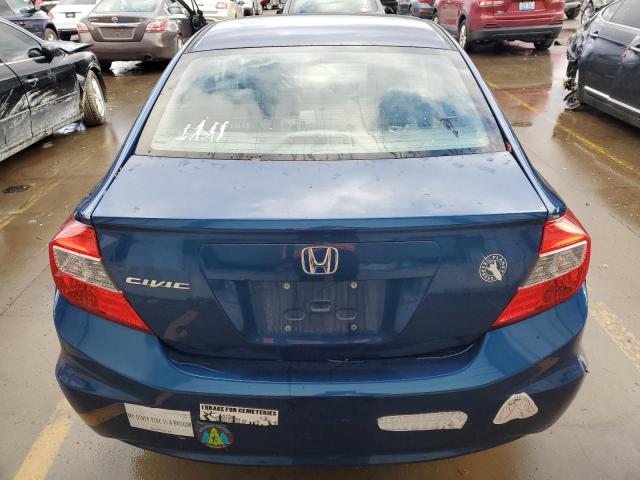 19XFB2F91CE036216 - 2012 HONDA CIVIC EXL ლურჯი ფოტო 6