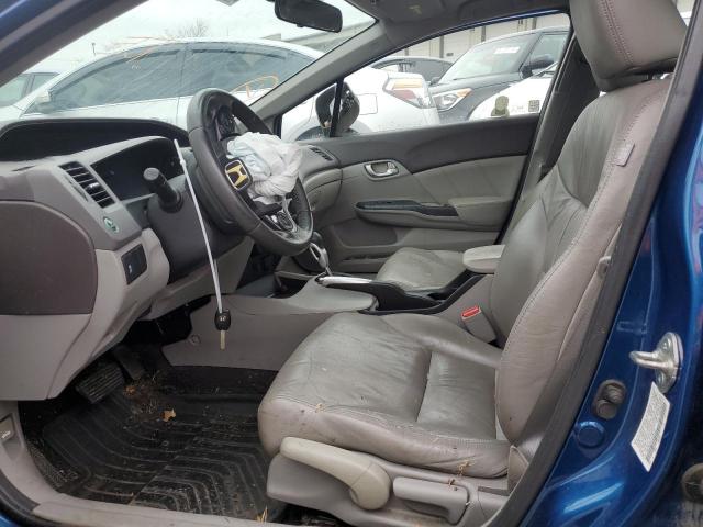 19XFB2F91CE036216 - 2012 HONDA CIVIC EXL ლურჯი ფოტო 7