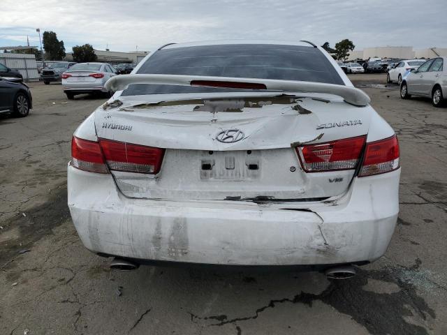 5NPEU46FX7H180906 - 2007 HYUNDAI SONATA SE WHITE photo 6