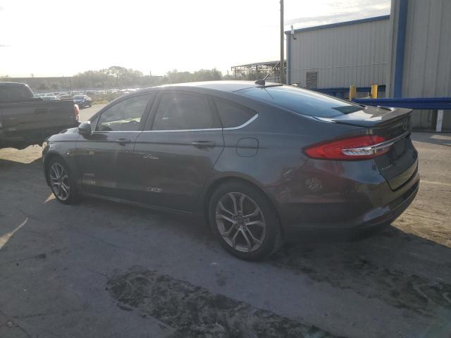 3FA6P0LU7HR387149 - 2017 FORD FUSION SE HYBRID GRAY photo 2