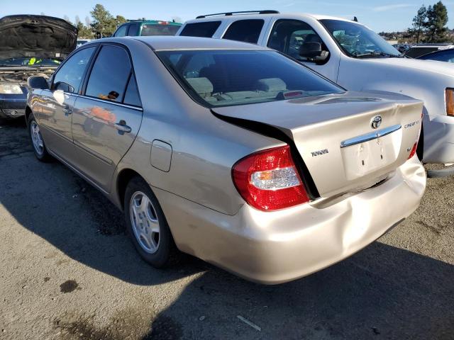 4T1BF32K03U547625 - 2003 TOYOTA CAMRY LE GOLD photo 2