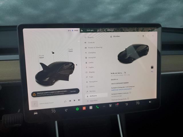 5YJ3E1EA5KF296868 - 2019 TESLA MODEL 3 BLACK photo 9