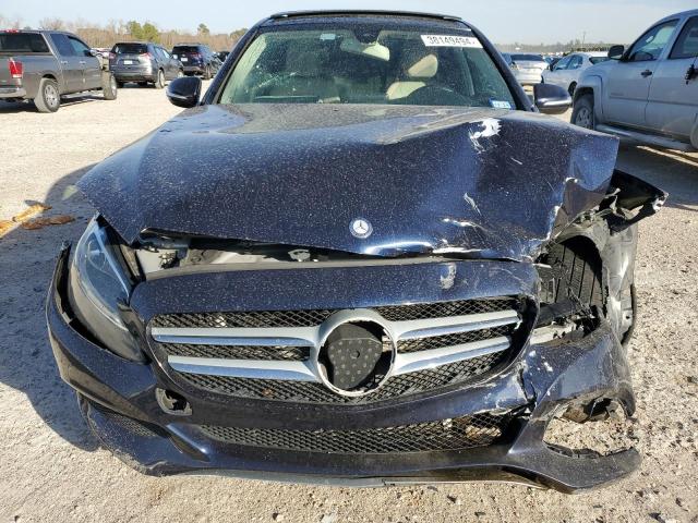 55SWF4KB7FU032791 - 2015 MERCEDES-BENZ C 300 4MATIC BLUE photo 5