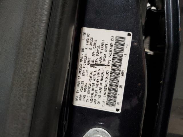 1HGCM56407A056972 - 2007 HONDA ACCORD LX BLUE photo 12