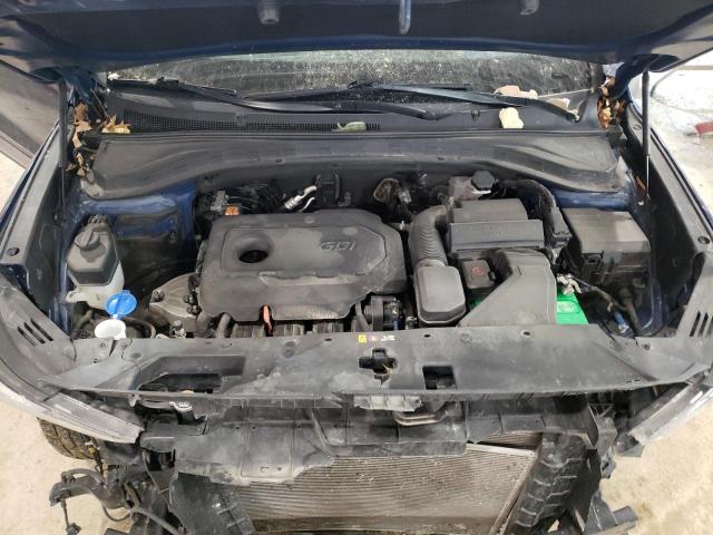 5NMS23AD2KH023305 - 2019 HYUNDAI SANTA FE SE BLUE photo 12