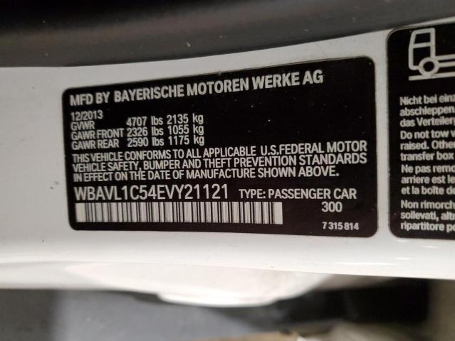 WBAVL1C54EVY21121 - 2014 BMW X1 XDRIVE28I WHITE photo 12