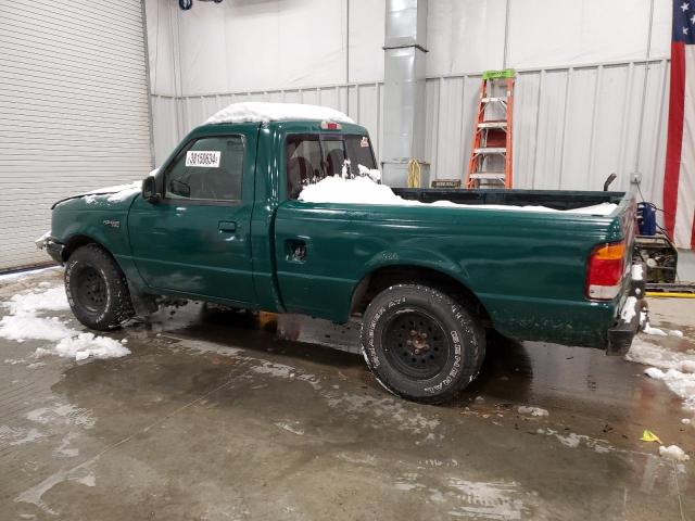 1FTYR10C9WPB01238 - 1998 FORD RANGER GREEN photo 2