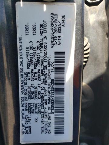 5TEGN92N73Z254306 - 2003 TOYOTA TACOMA DOUBLE CAB PRERUNNER BLACK photo 13