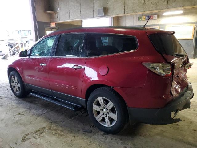 1GNKRGED6CJ378770 - 2012 CHEVROLET TRAVERSE LT RED photo 2