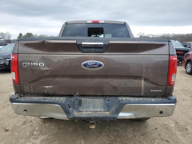 1FTEW1EF1FKD06192 - 2015 FORD F150 SUPERCREW BROWN photo 6