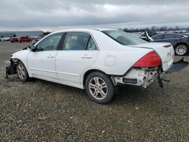 1HGCM56797A216020 - 2007 HONDA ACCORD EX WHITE photo 2