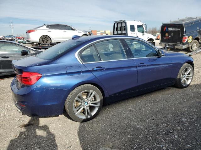 WBA8B7C58JA583357 - 2018 BMW 340 XI BLUE photo 3