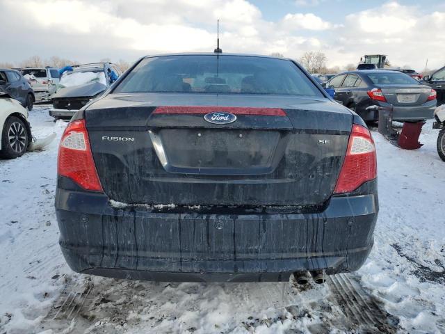 3FAHP0HAXCR123066 - 2012 FORD FUSION SE BLACK photo 6