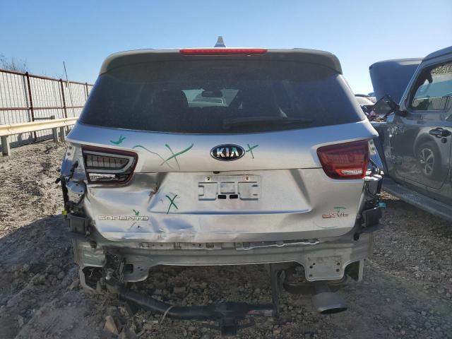 5XYPH4A5XKG474186 - 2019 KIA SORENTO EX SILVER photo 6