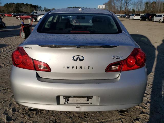 JN1DV6AR3BM654296 - 2011 INFINITI G25 SILVER photo 6