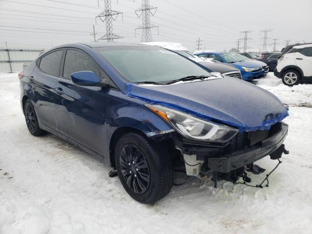 5NPDH4AE7GH715432 - 2016 HYUNDAI ELANTRA SE BLUE photo 4