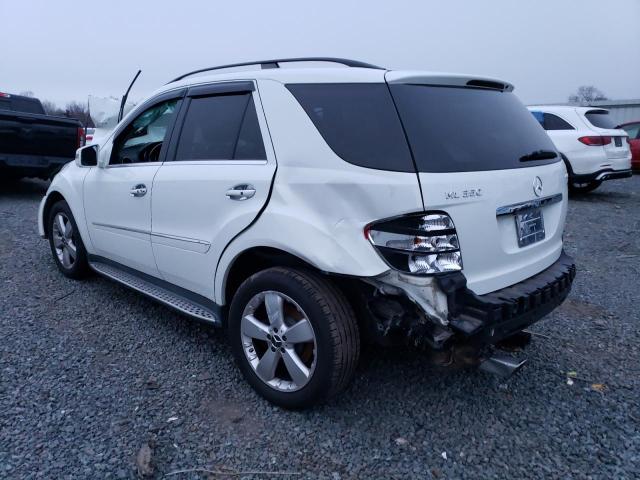 4JGBB8GB7BA707484 - 2011 MERCEDES-BENZ ML 350 4MATIC WHITE photo 2
