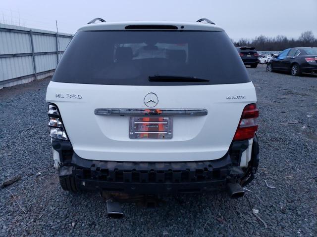 4JGBB8GB7BA707484 - 2011 MERCEDES-BENZ ML 350 4MATIC WHITE photo 6