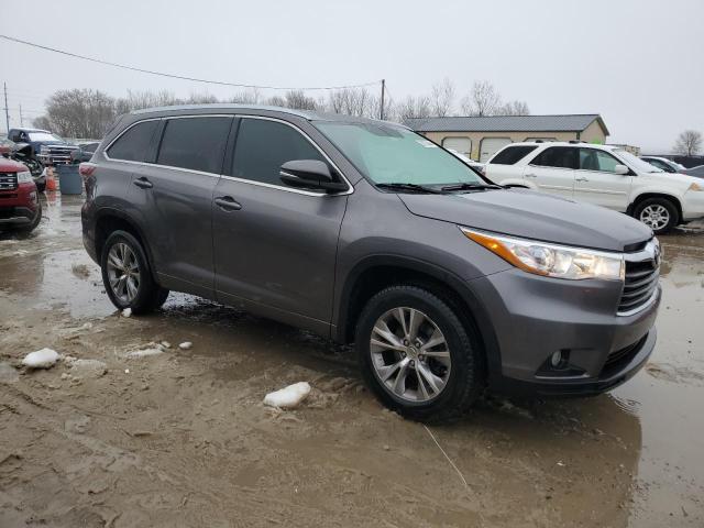 5TDKKRFH4FS097228 - 2015 TOYOTA HIGHLANDER XLE GRAY photo 4