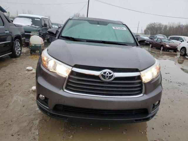 5TDKKRFH4FS097228 - 2015 TOYOTA HIGHLANDER XLE GRAY photo 5