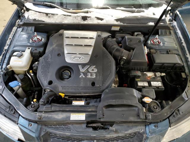 5NPET46F16H003422 - 2006 HYUNDAI SONATA GL BLUE photo 11