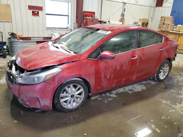 3KPFL4A75HE031252 - 2017 KIA FORTE LX RED photo 1