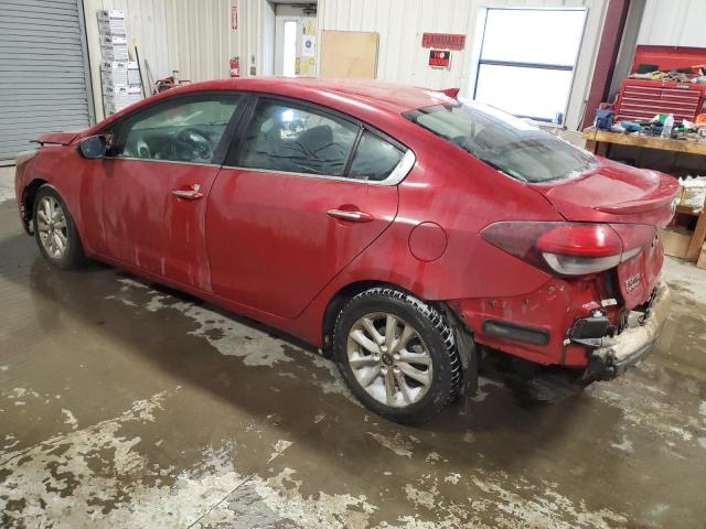 3KPFL4A75HE031252 - 2017 KIA FORTE LX RED photo 2