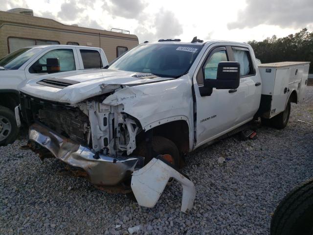 1GB4WREY3MF133216 - 2021 CHEVROLET SILVERADO C3500 WHITE photo 1