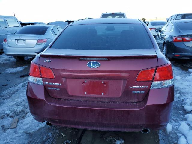 4S3BMDK68A2214181 - 2010 SUBARU LEGACY 3.6R LIMITED MAROON photo 6