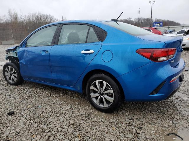 3KPA24AD6PE574112 - 2023 KIA RIO LX BLUE photo 2