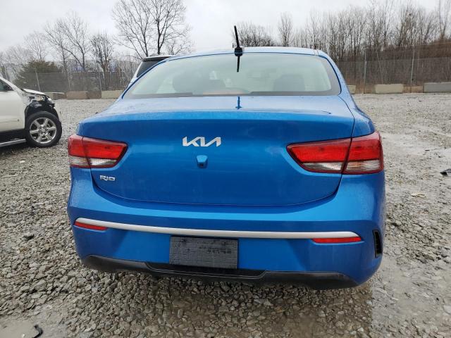 3KPA24AD6PE574112 - 2023 KIA RIO LX BLUE photo 6