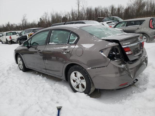 19XFB2F56DE289689 - 2013 HONDA CIVIC LX TAN photo 2