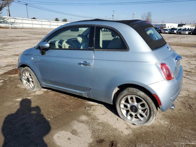 3C3CFFDR4DT543680 - 2013 FIAT 500 POP BLUE photo 2